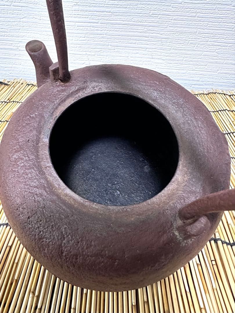 未使用コンディション　南部及鉄鋳造所宝鉄堂　及川栄喜(二代目鉄)造　１５型棗