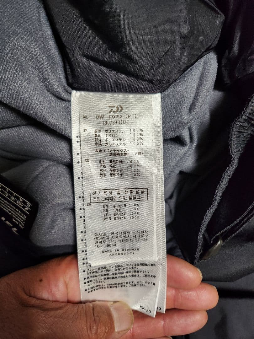 Daiwa DW-1922 ゴアテックスプロダクトウィンタースーツ上下セット