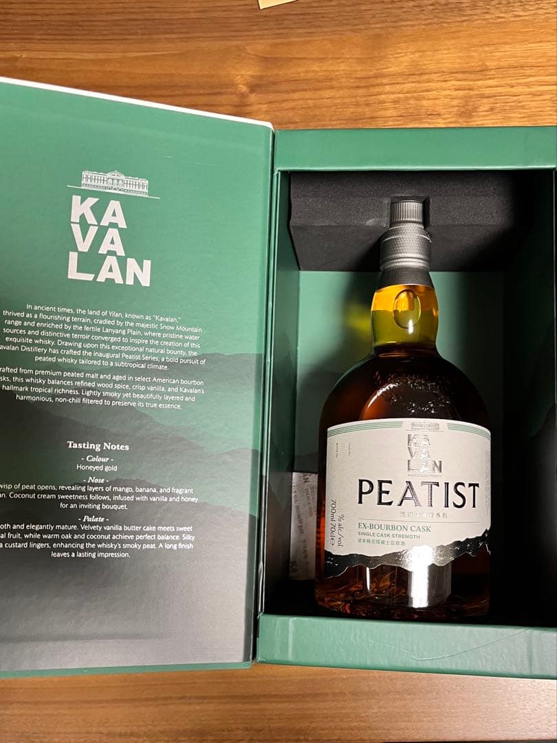 KAVALAN PEATIST EX-BOURBON CASK シングルモルト