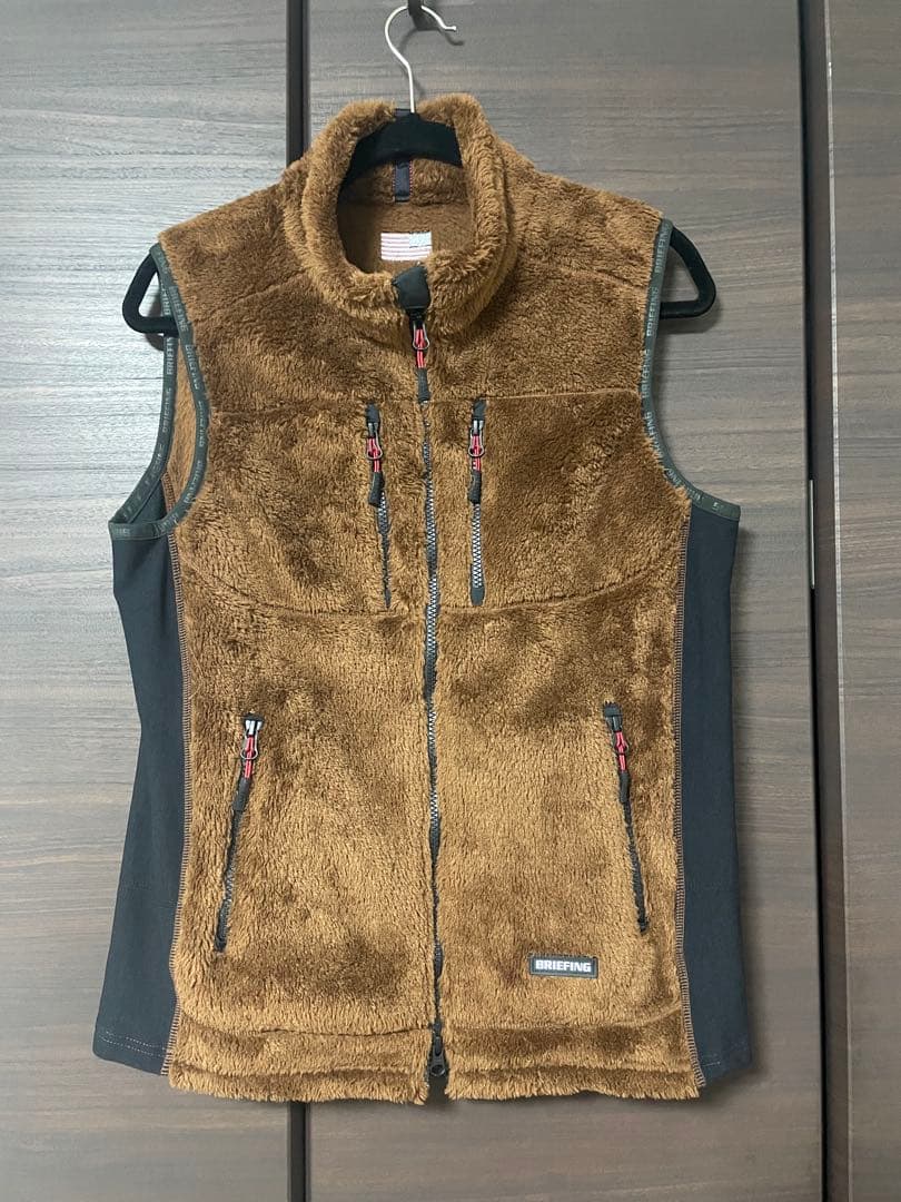 y*i様 BRIEFING フリースベスト M ブラウン