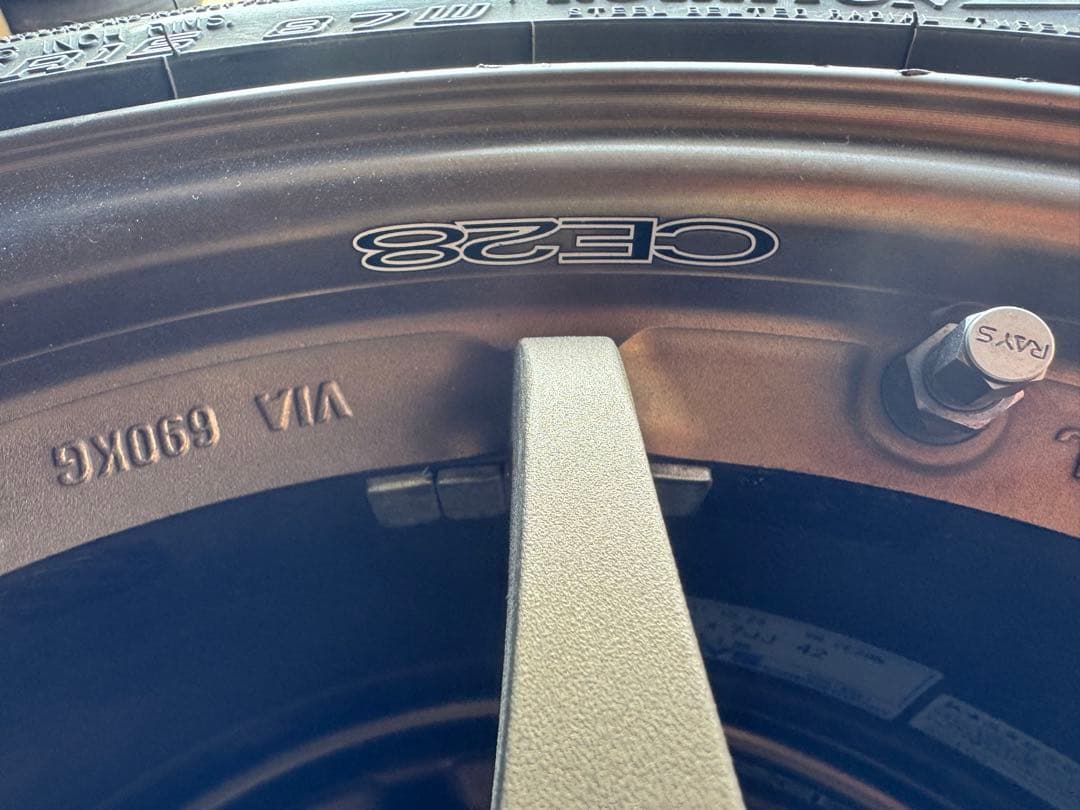 DUNLOP DZ102 205/45R16. VOLK CE28 4本セット