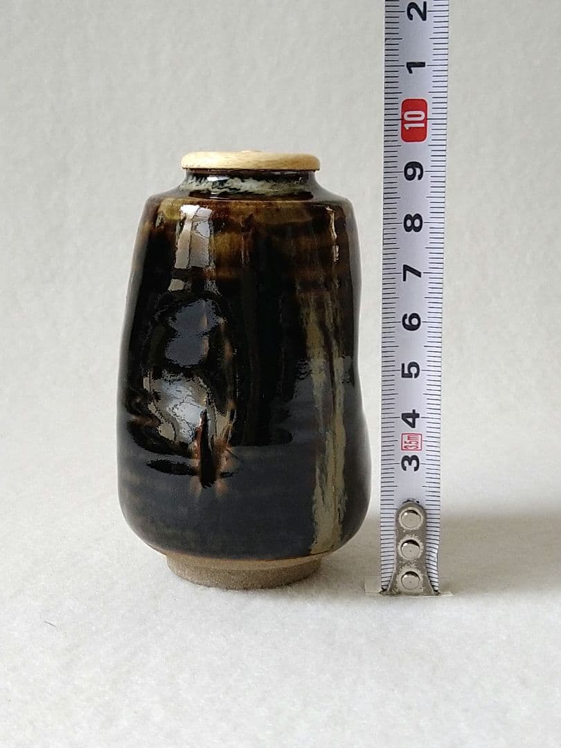 淡海ぜぜ 膳所焼 陽炎園 茶入 茶道具