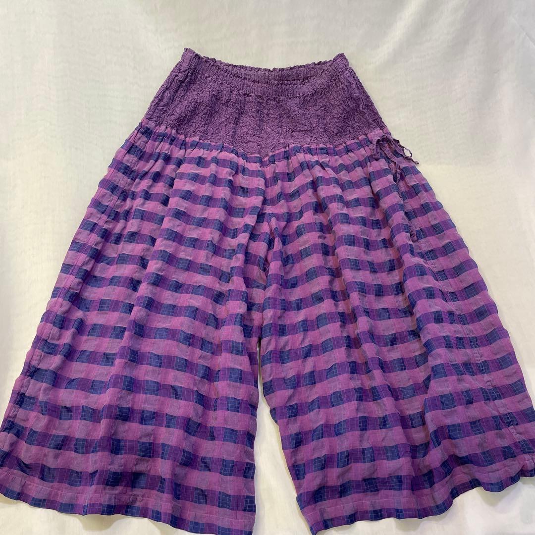 ISSEI MIYAKEイッセイミヤケ　me ガウチョパンツ　キャロット