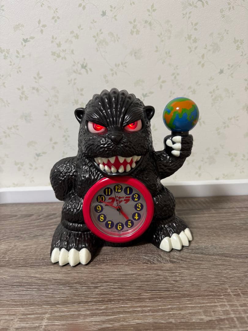 ゴジラ　目覚まし時計　動作確認済　フィギュア型