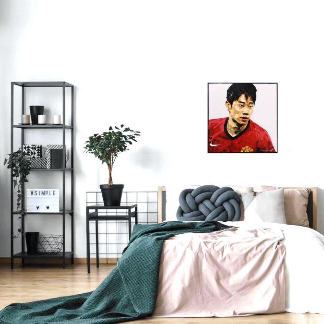 香川真司　アート　パネル　52cm 大サイズ　キータタット　シティケット