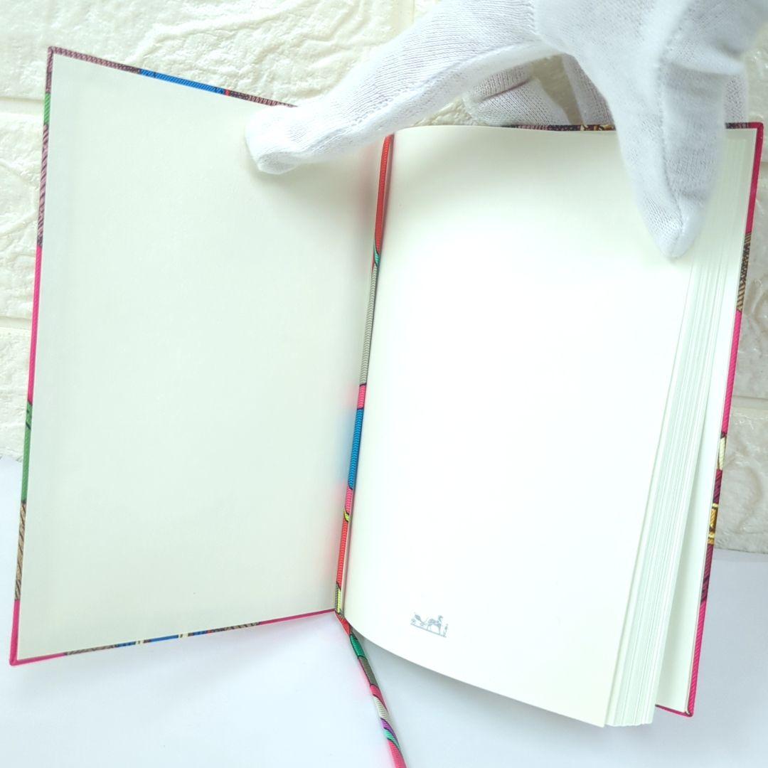 エルメス ベルトデザイン ノートブック メモ帳 ピンク カーキ ブルー【美品】