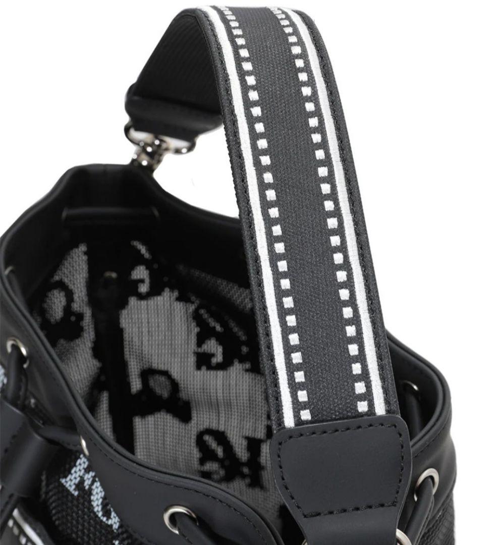 良品✦マークアンドロナ★25年春夏メッシュゴルフラウンドカートバッグ✦ブラック