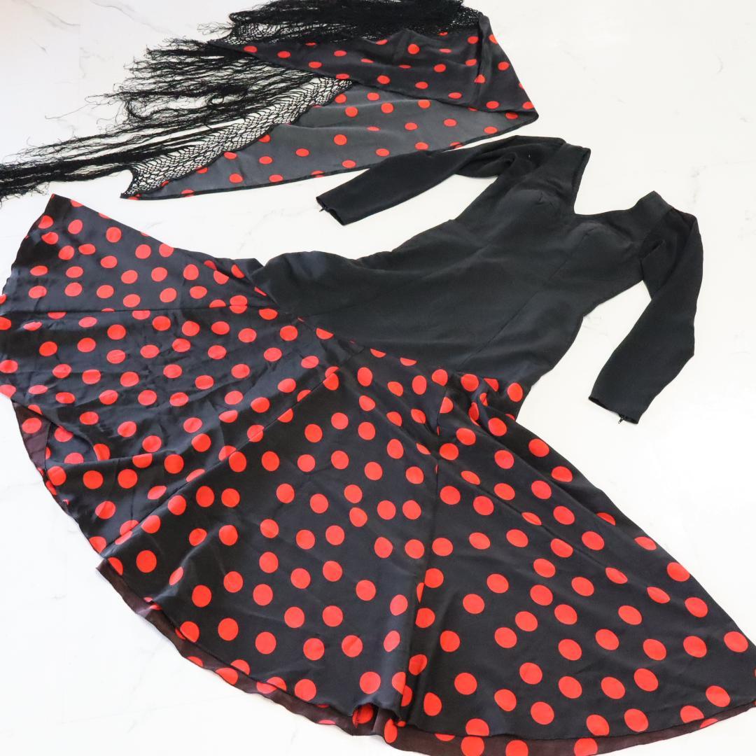 【美品 フラメンコ衣装】アトリエプリマ ドレス シージョ ペチコート SET