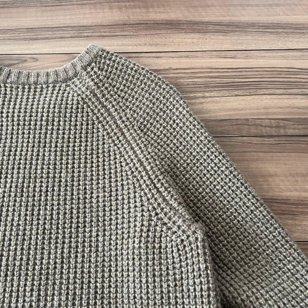 【希少・美品】パタゴニア クルーネック ウールセーター L ワッフル ニット