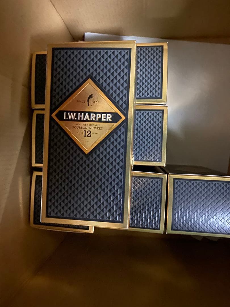 未開封 I.W.HARPER 12年IWハーパー12年 750ml 箱付き　4本