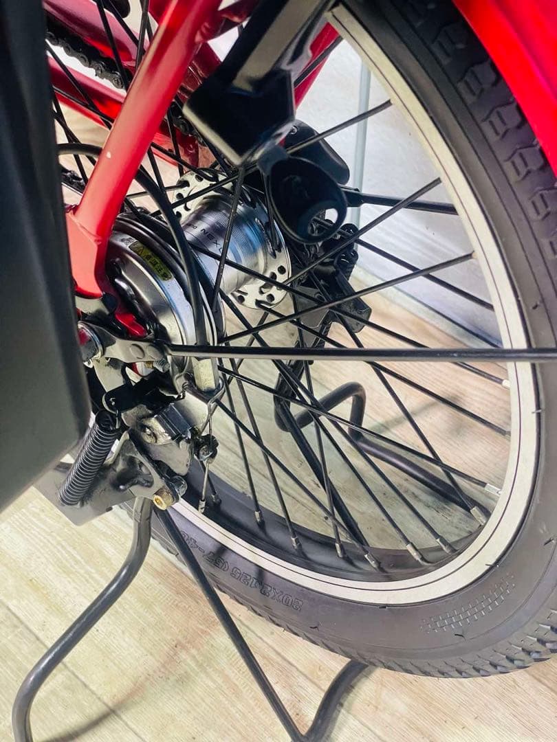 3052パナソニック16アンペア　3人乗り対応子供乗せ　電動アシスト自転車