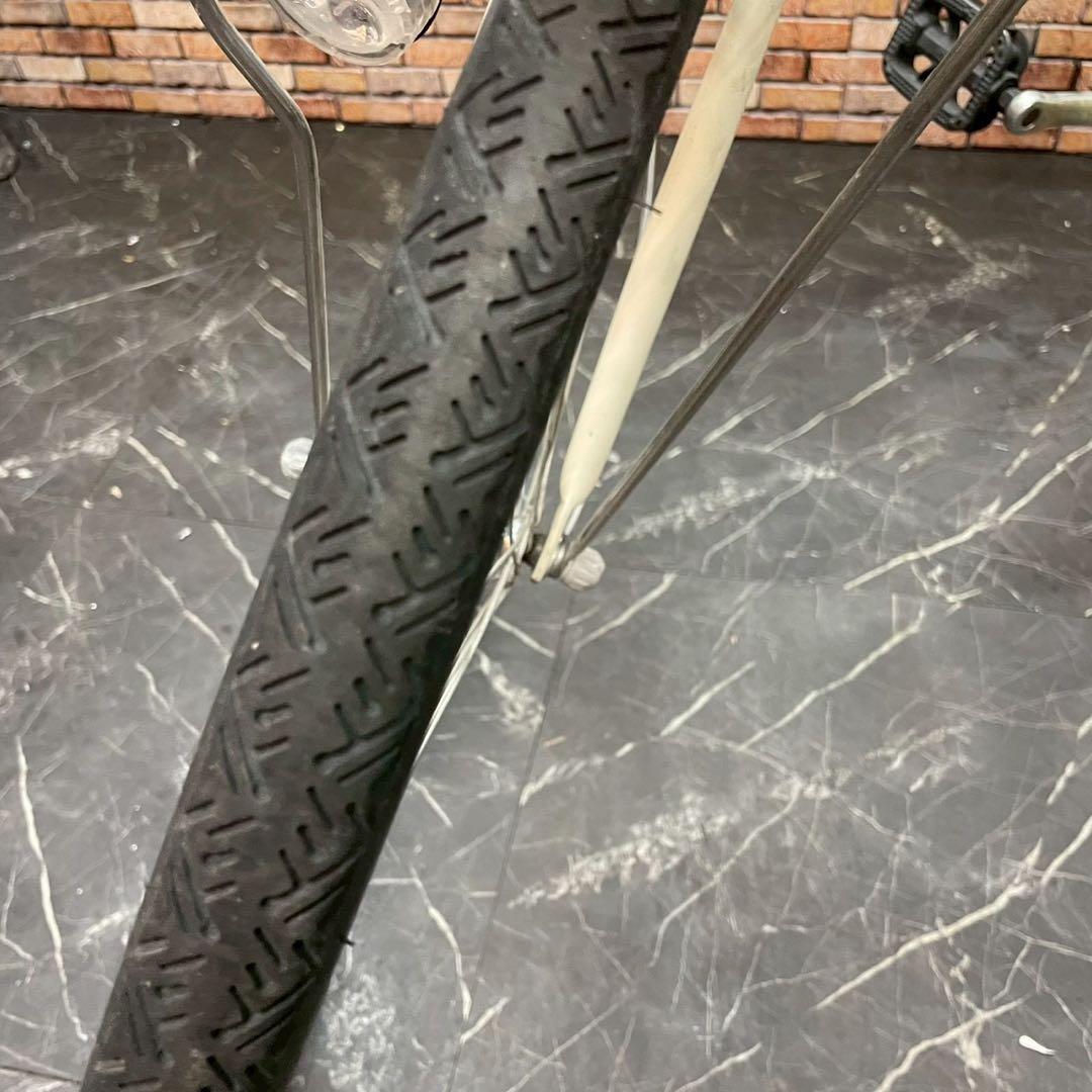 【86】一般車 シティー車 ブリヂストン ホワイトクリーム 27インチ シングル