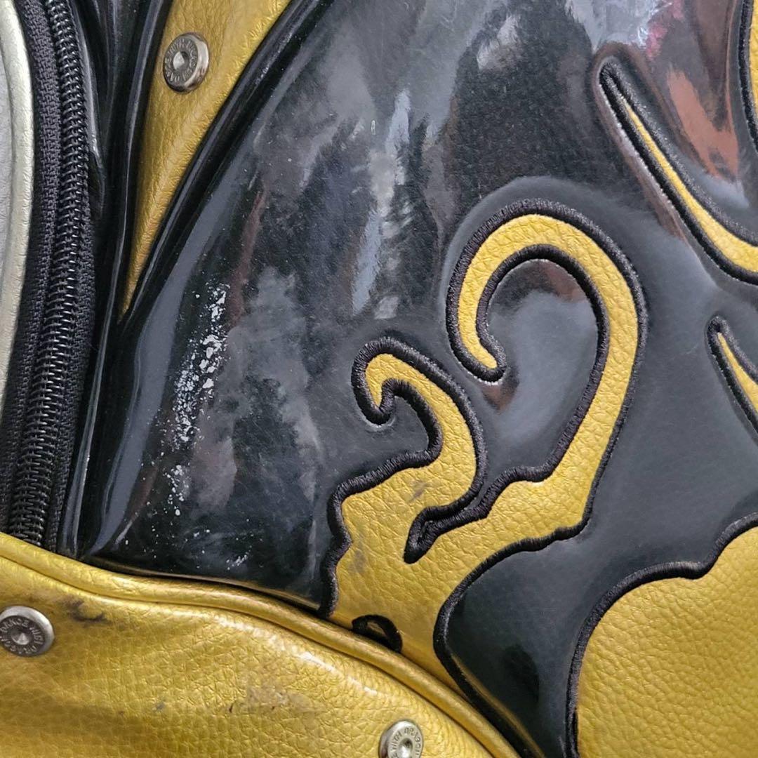 【匿名発送】DANCE WITH DRAGON　ゴルフバッグ　ブラック　イエロー