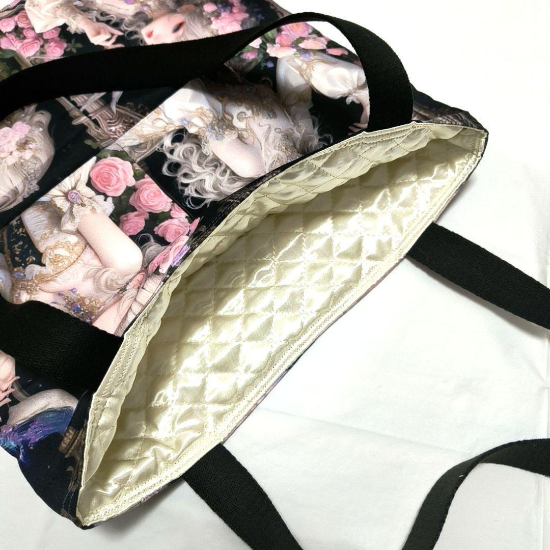 cancan様】ハンドメイドオーダー★女の子★大容量トートバッグ&フリル巾着6点