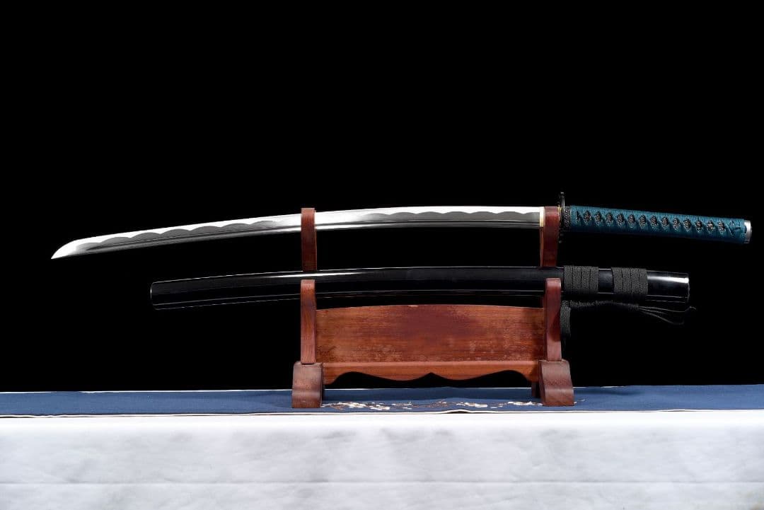 4215-武具 刀装具 日本刀　模造刀 居合刀 武士道 武蔵 鑑賞用 手鍛造打
