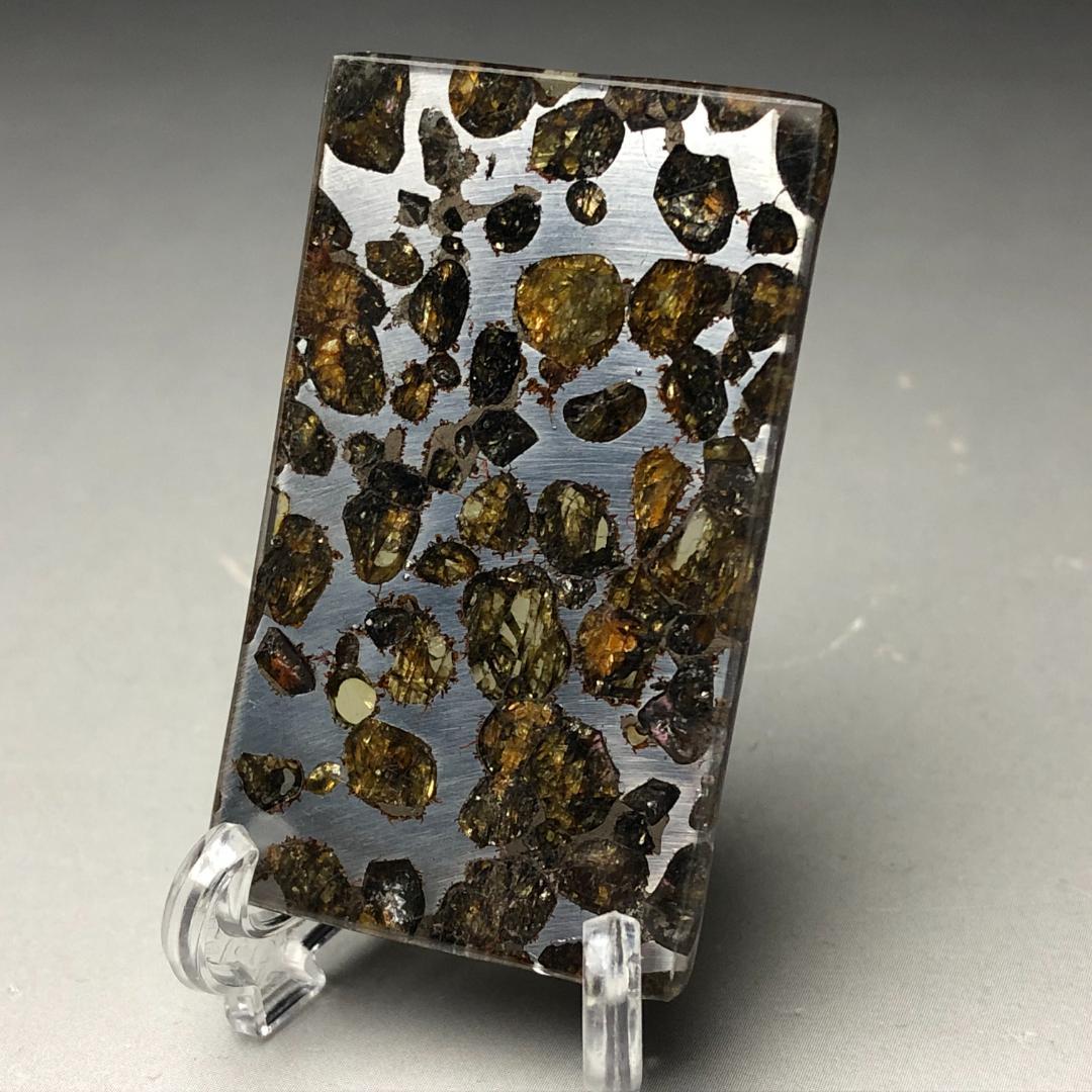 山*リ様 パラサイト隕石 隕石　石鉄隕石　セリコ隕石 美品　重さ約11ｇ　共箱