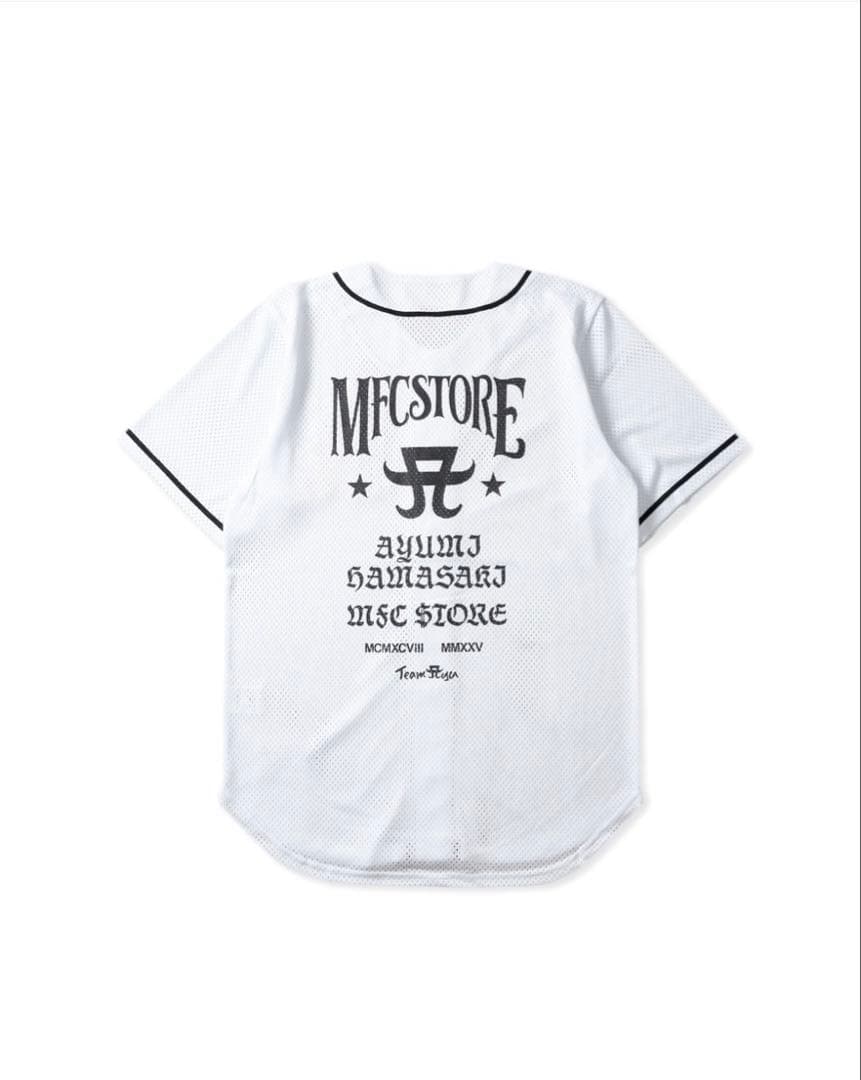 【完売・激レア】浜崎あゆみ　MFC コラボ　ベースボールシャツ　白　XXLシャツ