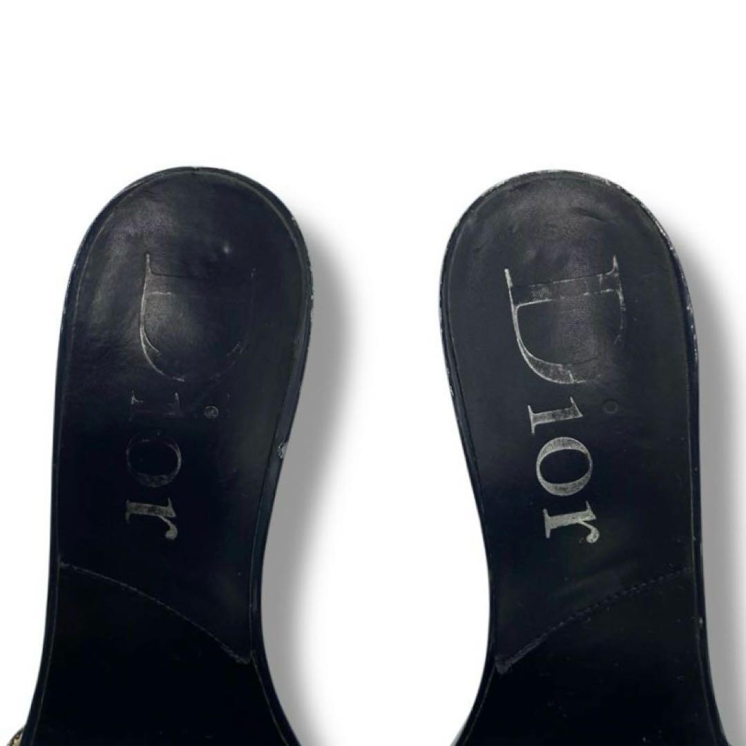良品 Dior トロッター ロゴ Vintage サンダル ミュール Y2K
