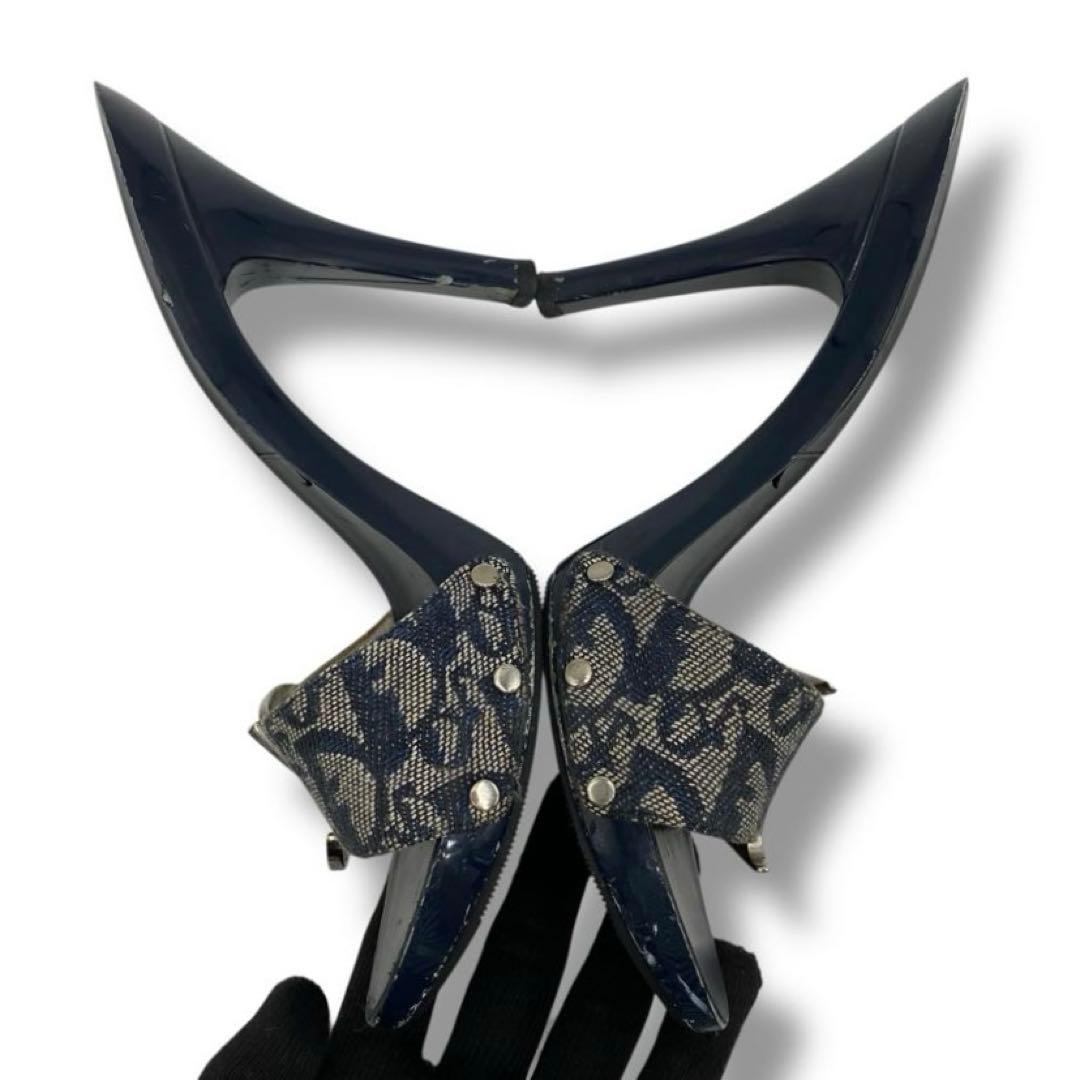 良品 Dior トロッター ロゴ Vintage サンダル ミュール Y2K