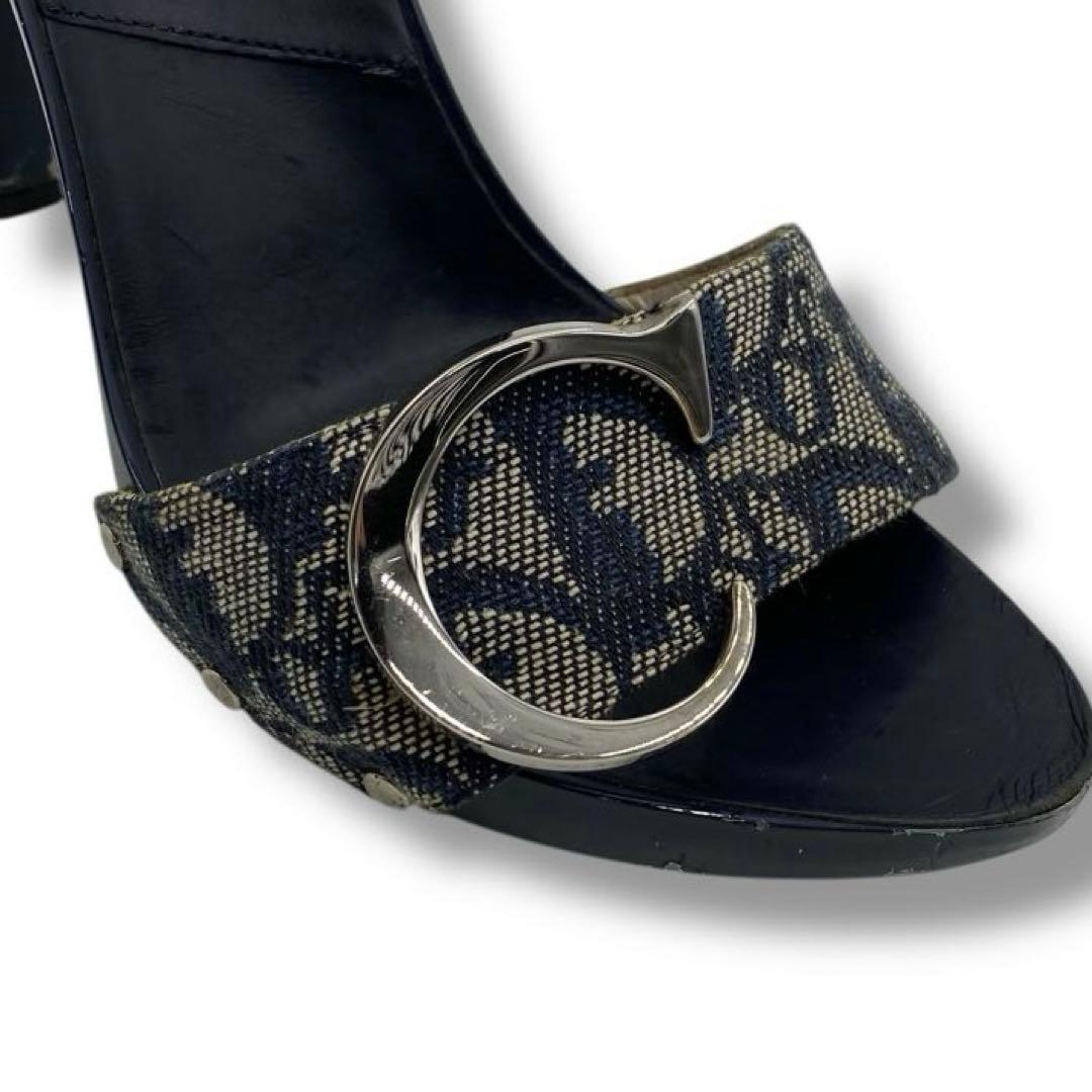 良品 Dior トロッター ロゴ Vintage サンダル ミュール Y2K