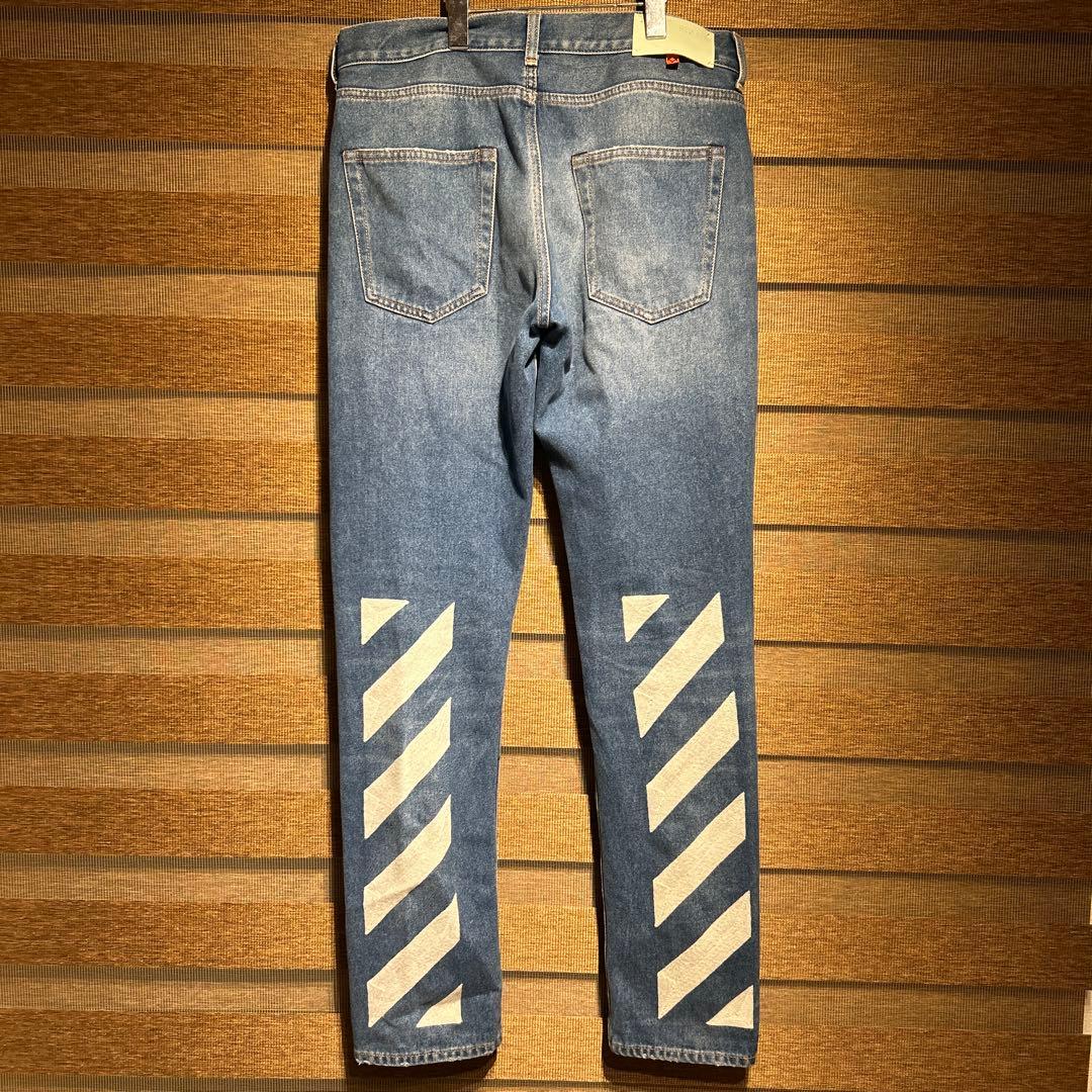 off-white ストライプ　デニム　32