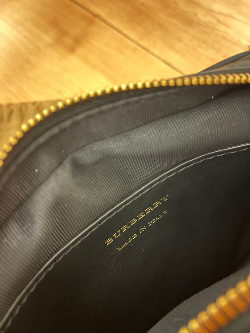 バーバリー BURBERRY ウエストバッグ ベルトポーチ ブラックマルチカラー