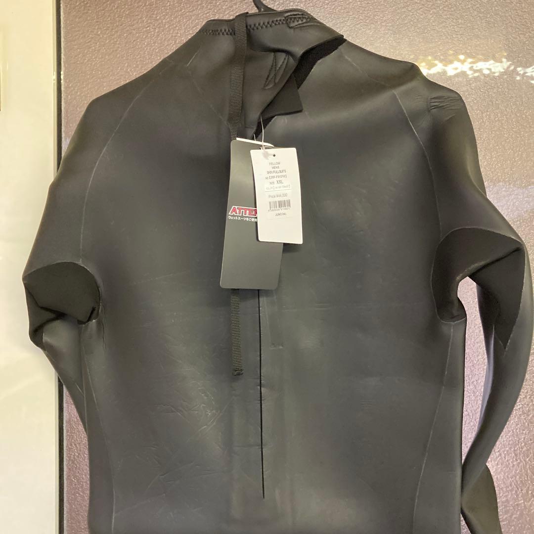 fellowウェットスーツフルスーツバックジップメンズ3mmラバースキン