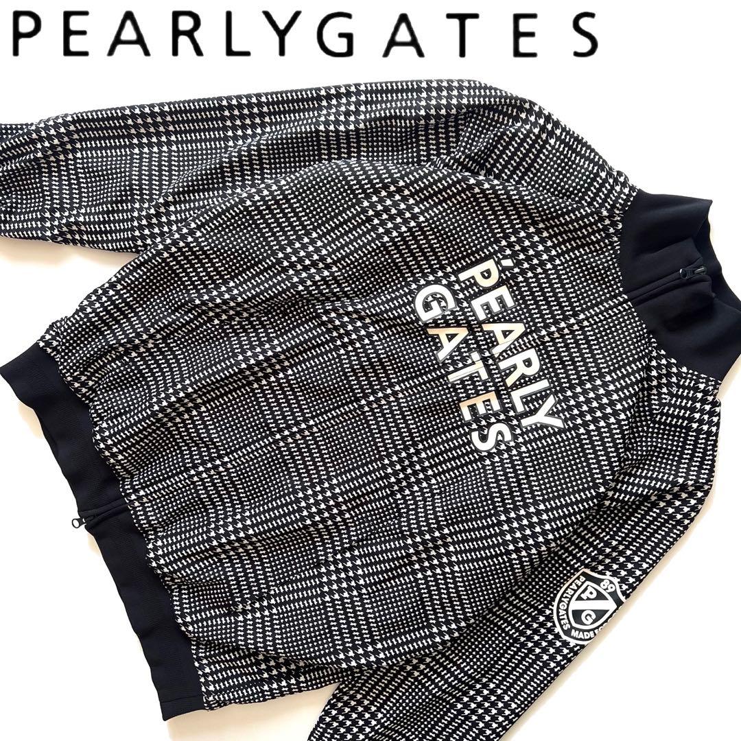 Pearly gates パーリーゲイツ　千鳥柄　ナイロンジャケット メンズ