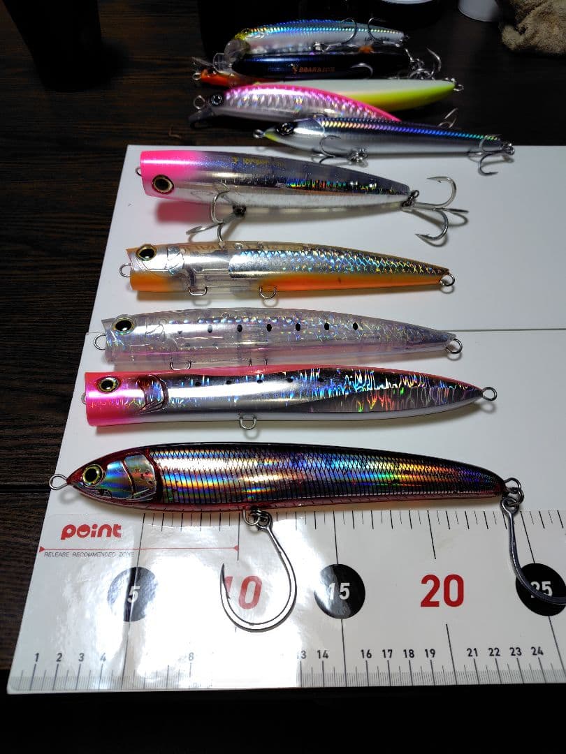 プラグ大量セット ロックショア フック、ケースまで