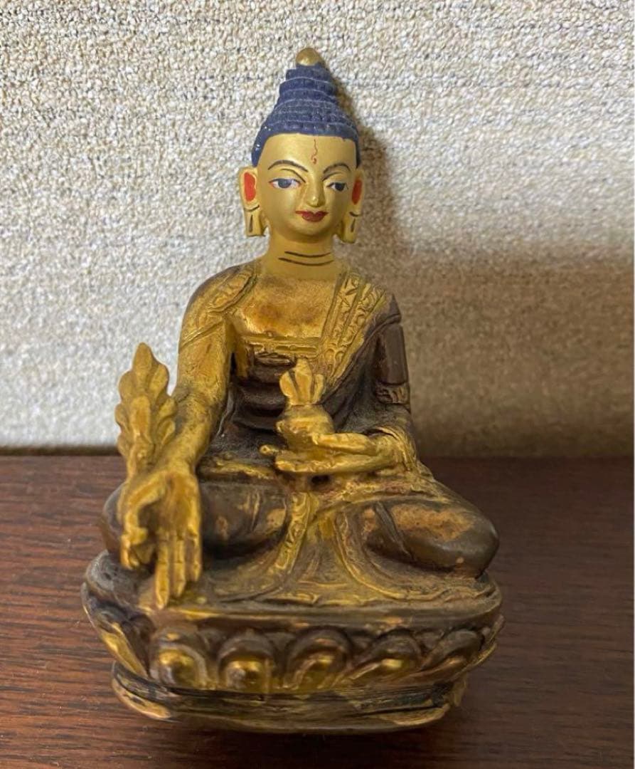 チベット　銅製　特大鍍金仏　ネパール仏像　家内仏堂 奉納 装飾品 工芸品 置物