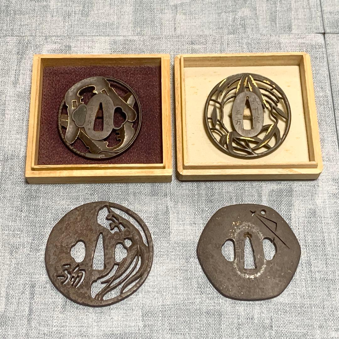 ※*※様 日本刀 鍔 4点 骨董