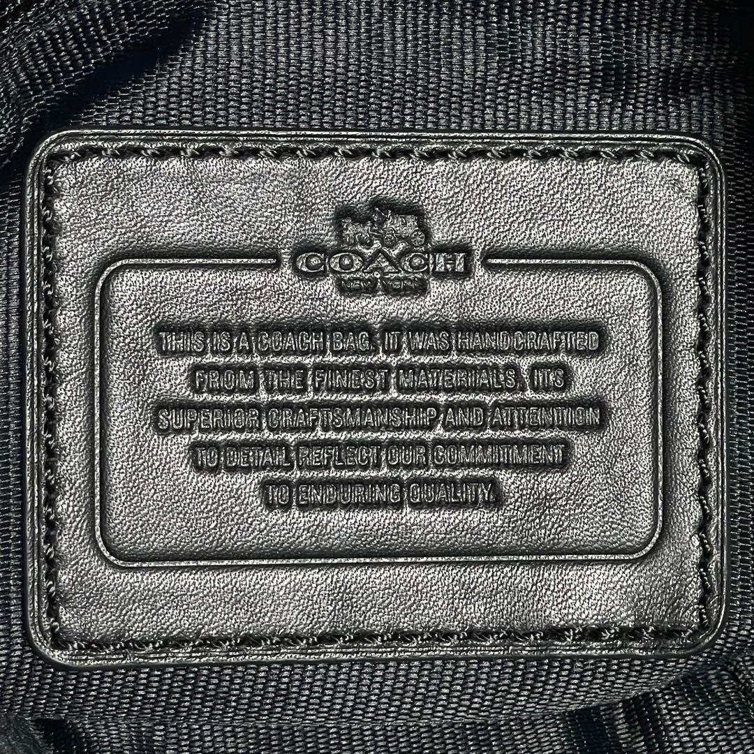 ✨極美品✨COACH コーチ メッセンジャーバッグ レザー ブラック 斜め掛け