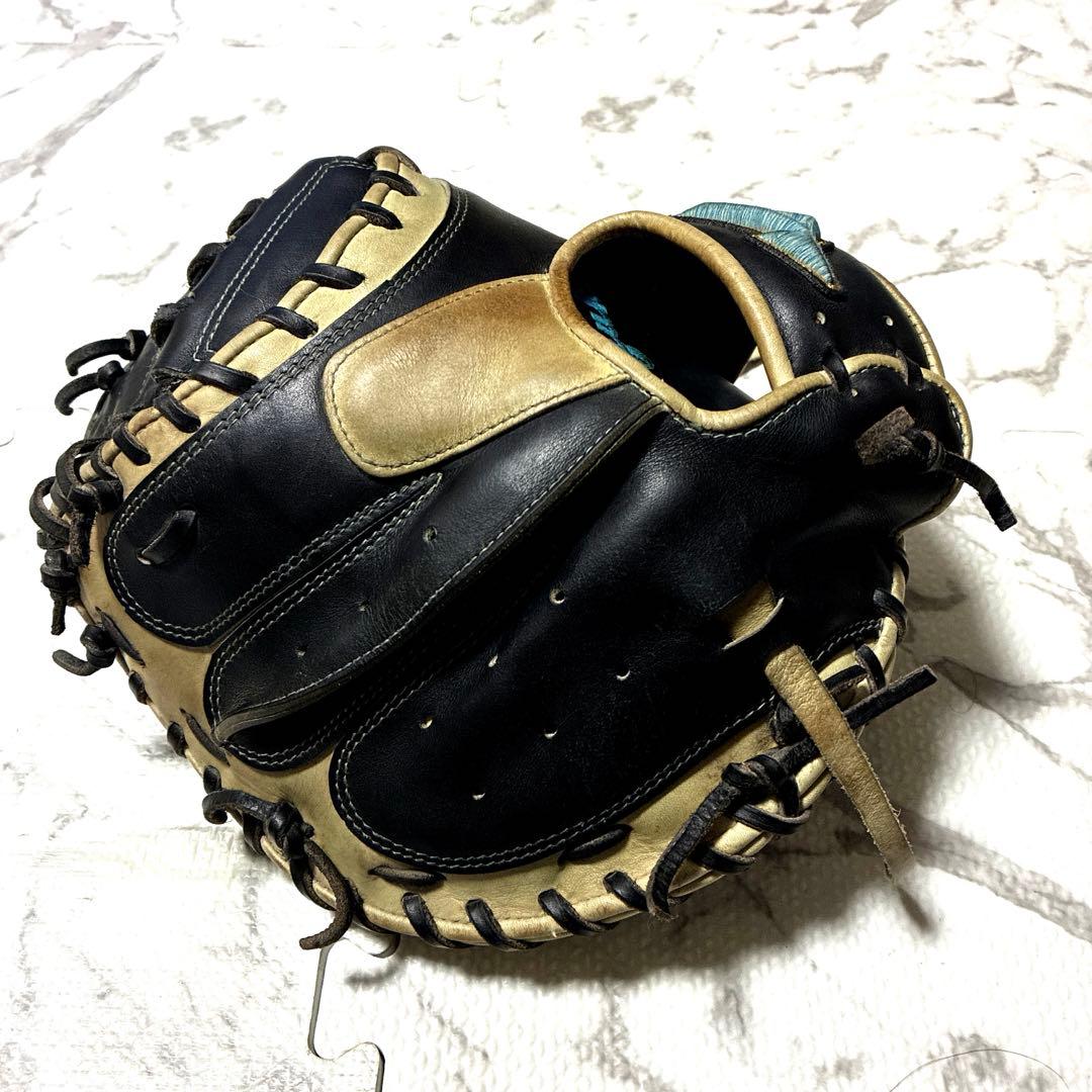 ミズノプロ キャッチャーミット 軟式グローブ 黒/キャメル