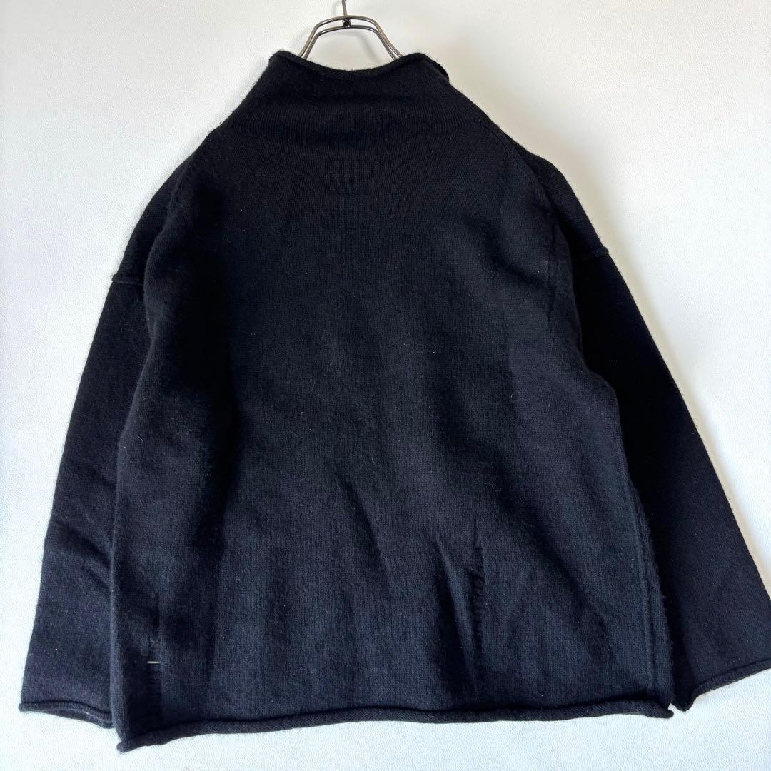 【yasu☺︎】ヨウジヤマモト クラッシュ加工 ニット 2 モックネック