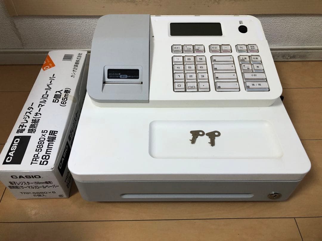 CASIO 電子レジスター　SE-G2-WE 店舗　業務用　※欠品箇所有り