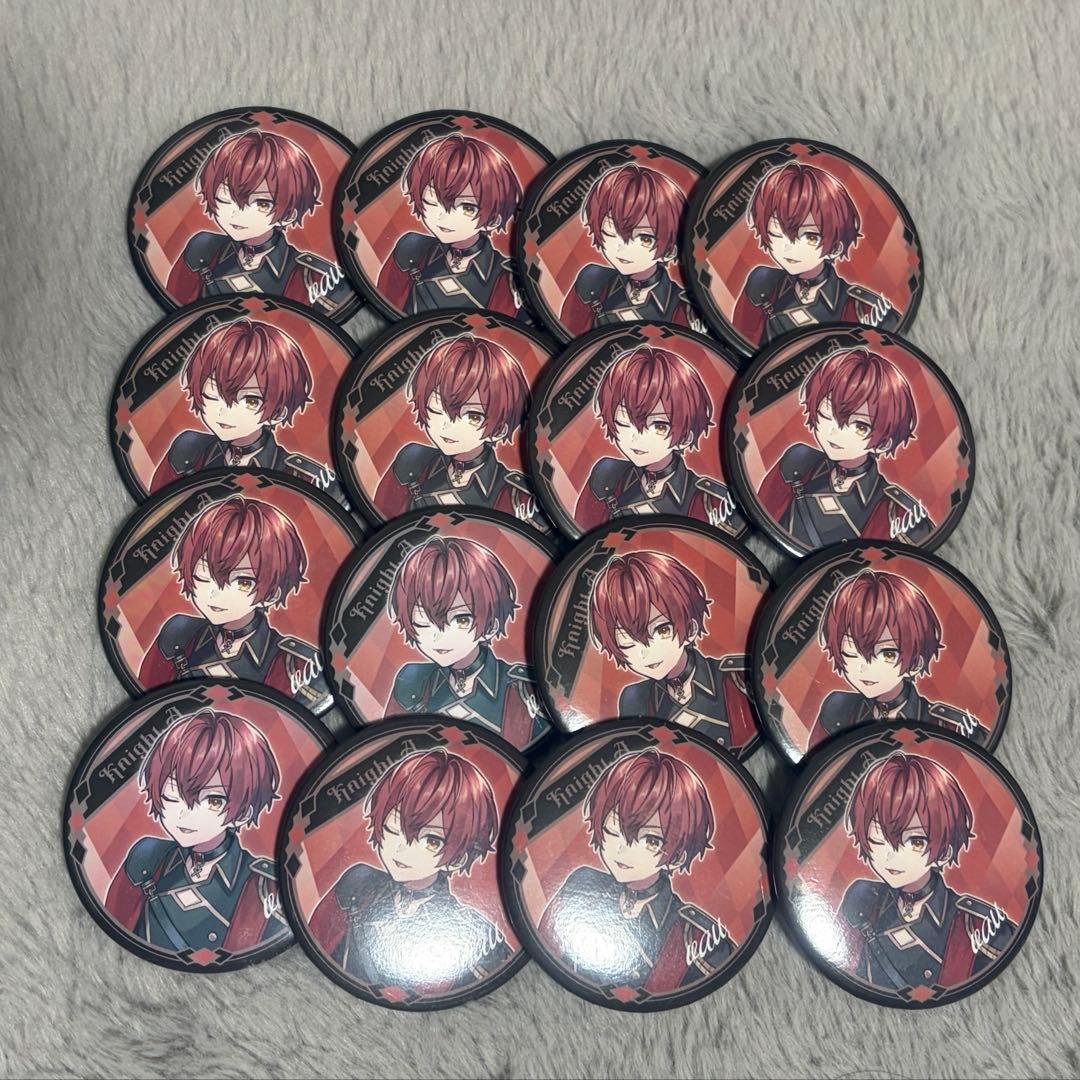 騎士Aばぁうくん 缶バッジ 等身