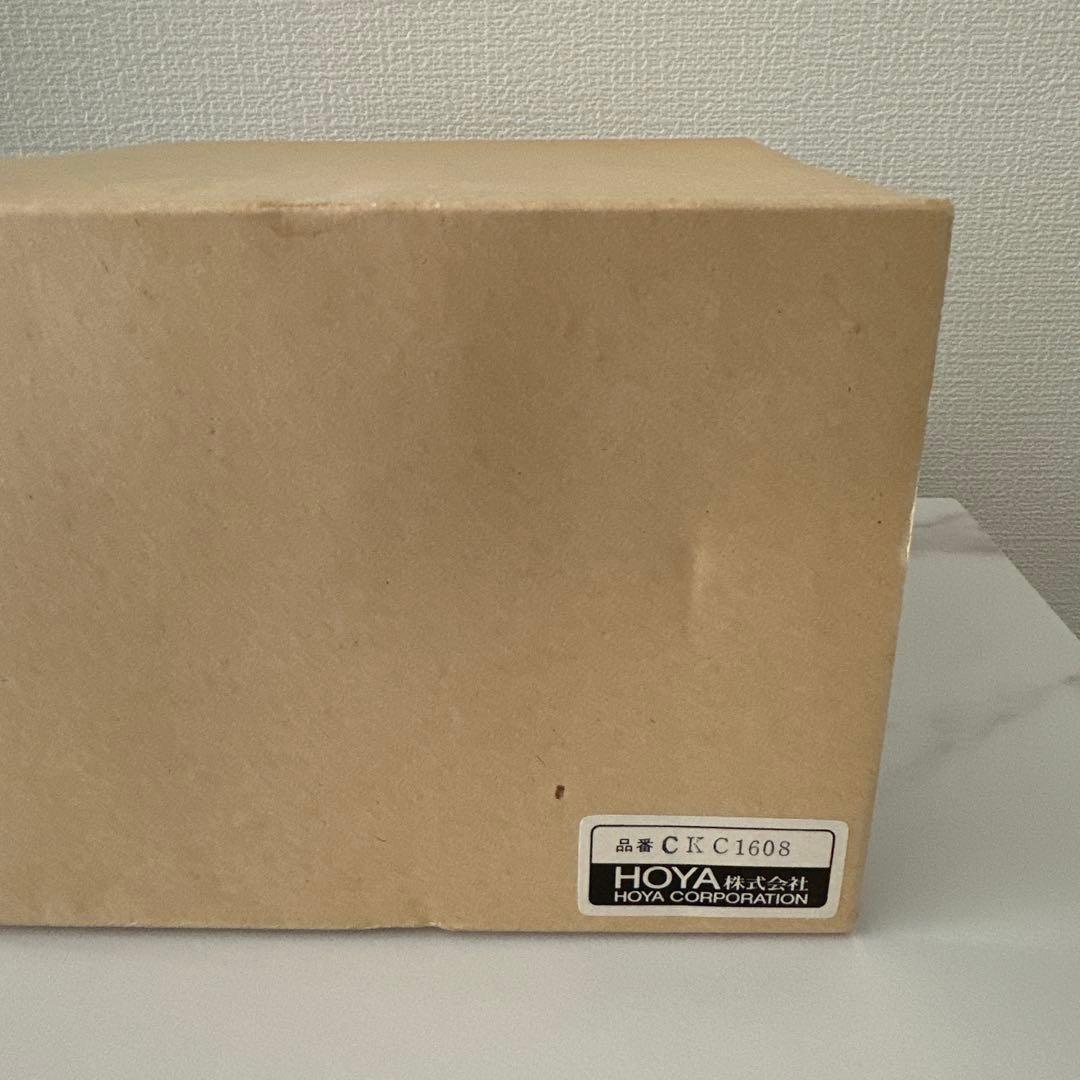 【未使用】河上恭一郎　瑠璃金縁　輪花皿　クリスタル ガラス　5枚　青　銀座和光