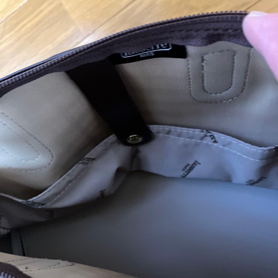 美品　lasserre ボストンバッグ グリーンチェック