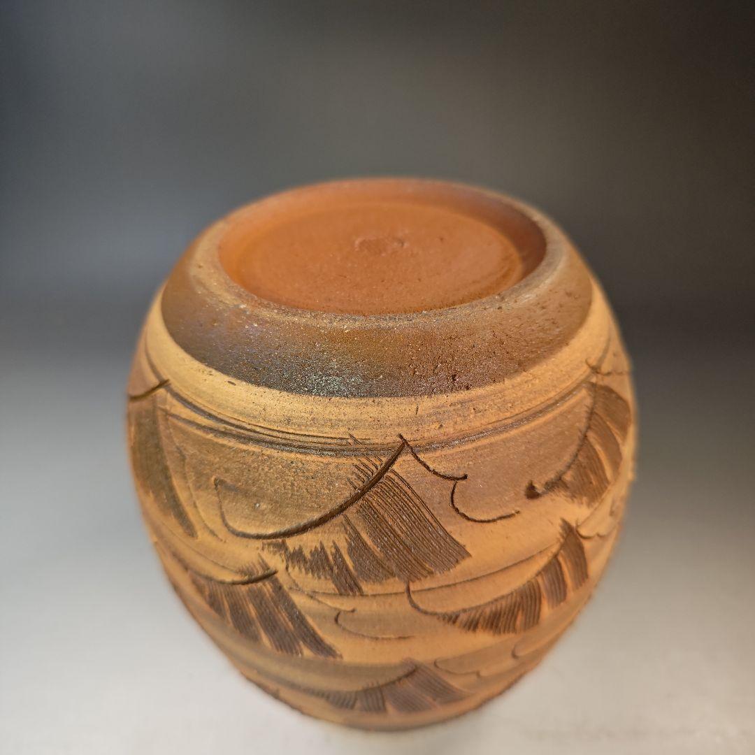 イ947 水指『大谷焼窯元　矢野陶苑　矢野款一作』『大谷焼　焼〆　共箱』茶道具