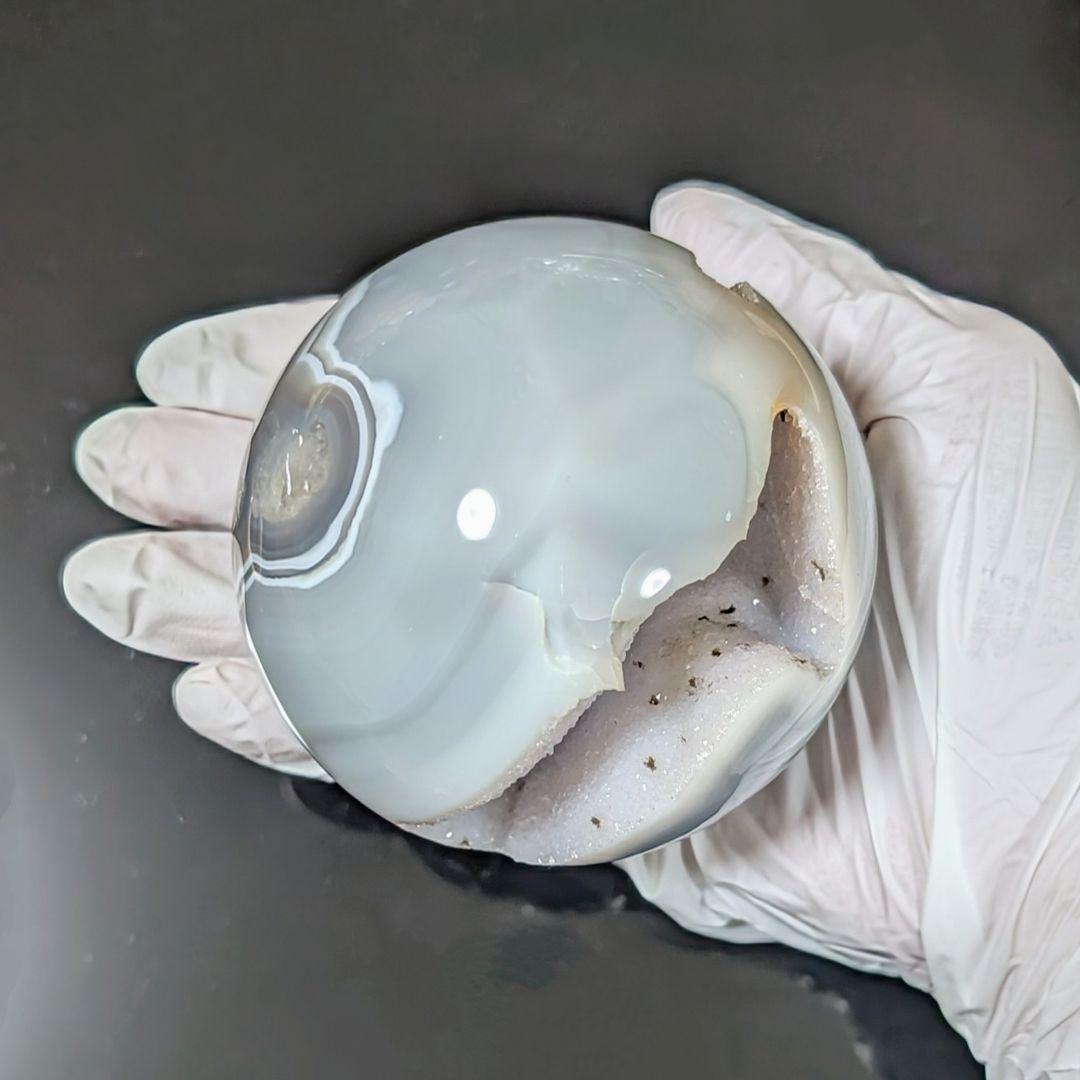 笑口 ジオード瑪瑙 スフィア