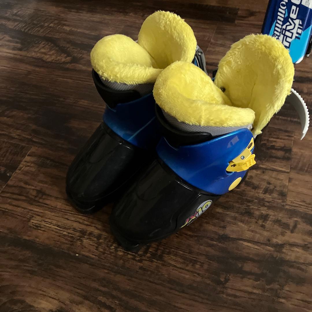 DriveOne アルペンスキービンディング スキーポール100センチ靴付キッズ