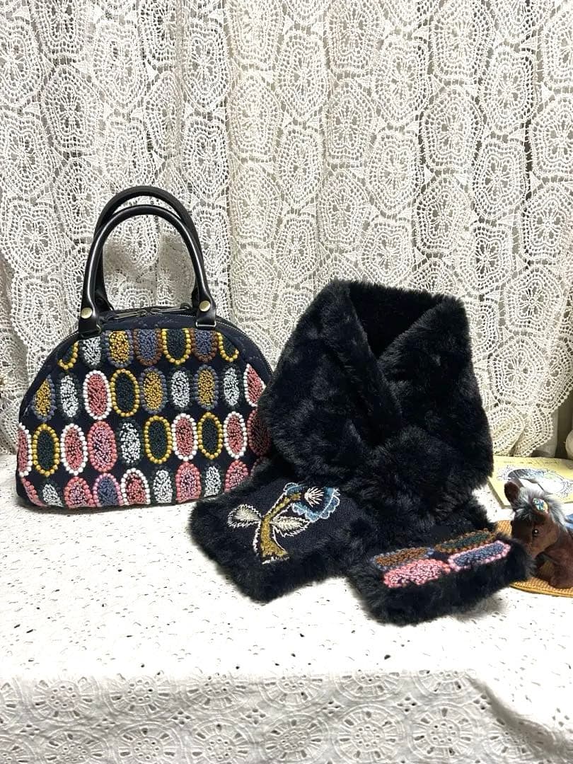 専用えべっさん　福くるセット レアタルト＆yume バッグ＆マフラー＆ニットop