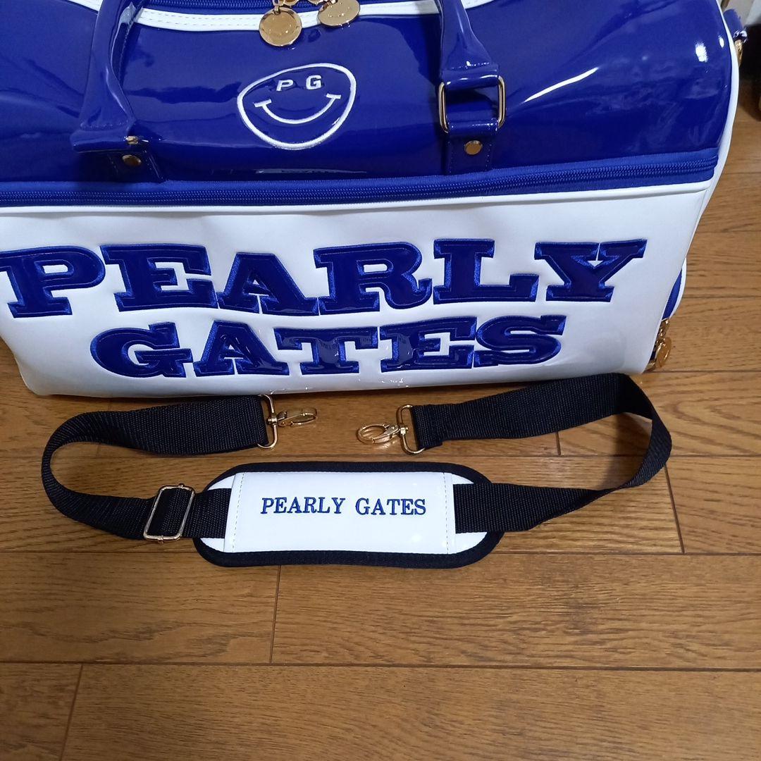 ギ*ス様 【美品】パーリーゲイツ　エナメル　ロッカーバッグ ブルー/ホワイト