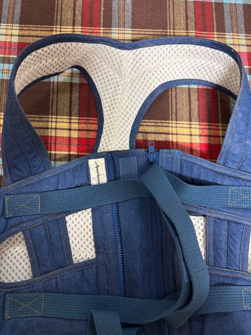 アイアンバロン　着たままねんねのハニカム胴着デニムM