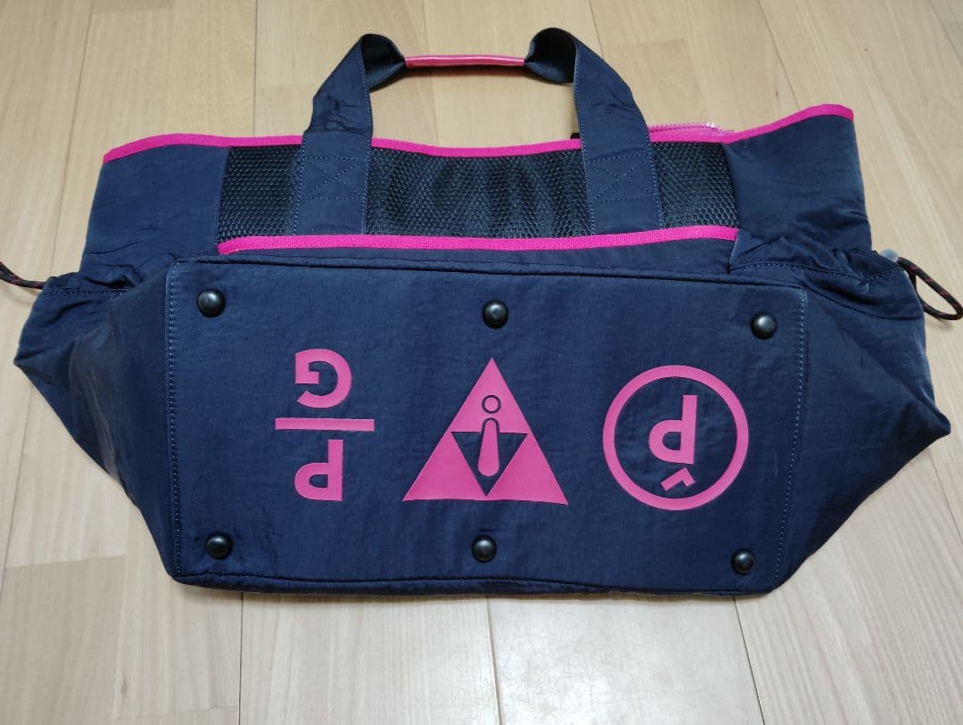 PEARLY GATES トートバッグ ネイビー/ピンク