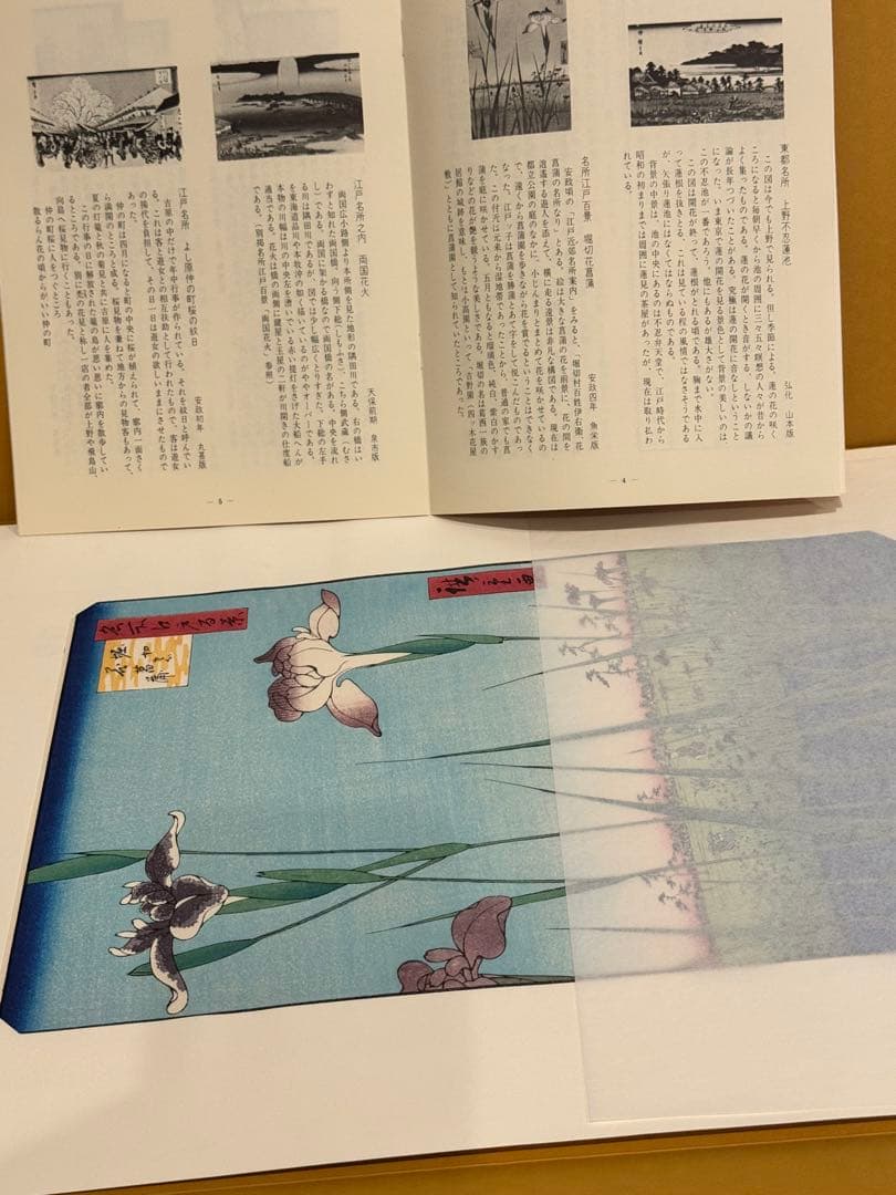 歌川広重 広重の四季　花と雨の絵『雪月花の内』手摺木版画 計２1枚