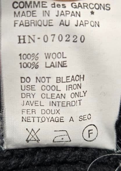 【AD1997】コムデギャルソンオム ケーブル編ヘビーニット 濃紺