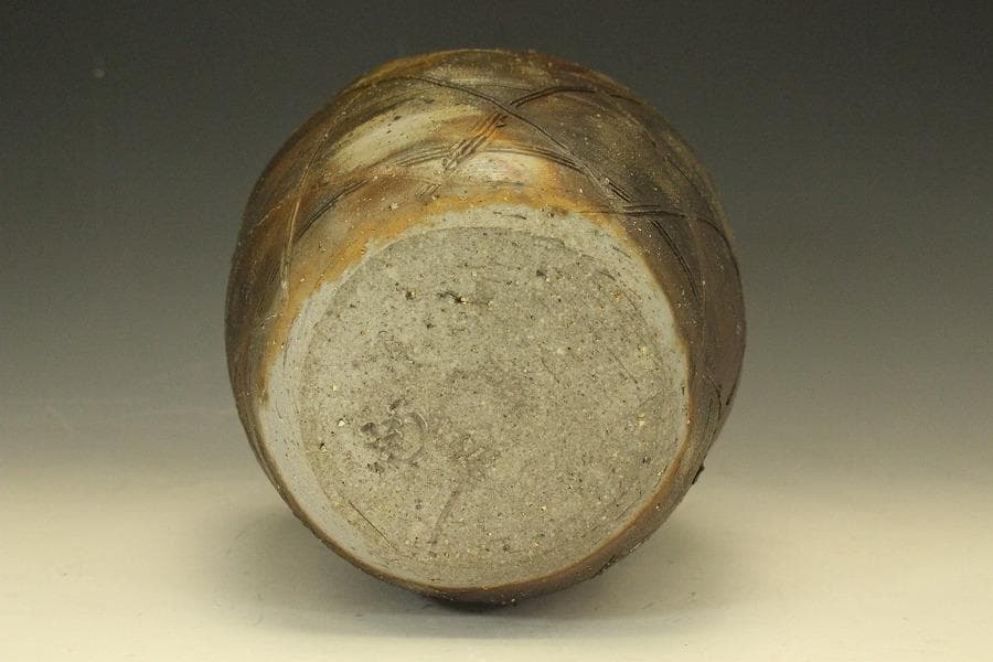 備前焼 かご目壷 陶蔵 箱入 527