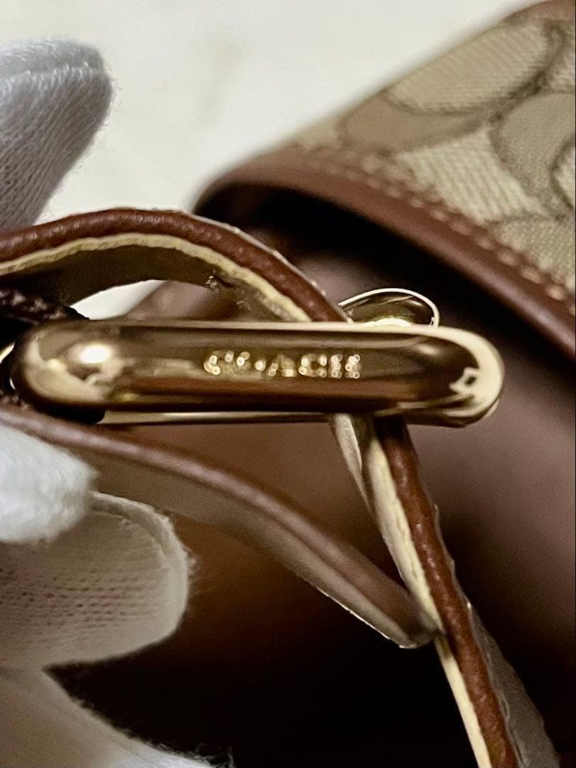 美品❤COACH コーチ エスパドリーユ 24cmサンダル ウェッジソール 箱
