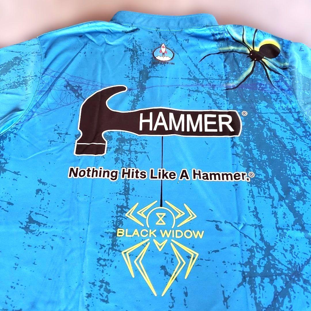 日本未発売✨ブラックウィドー【日本サイズ4L】ブルー　大きめ　ボウリング